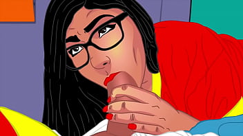 Mia Taruhan Pantat Montok Sempurna Dan Parodi Blowjob Intens Kartun