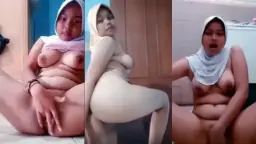 Gadis Berjilbab Tiktok Mainin Kontol Sampai Keluar Sperma