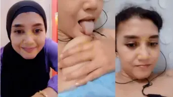 Amel Vcs Buka Hijab, Mainin Uting Dengan Lidah