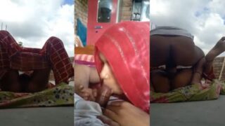 Suami Menggila Di Teras Terbuka, Istri Teriak Nikmat Dalam Video Panas Desi
