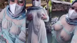 Jilboobs Basah Tembus Pandang Di Kolam Renang