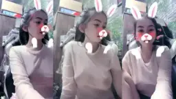 Tami Pamer Toket Montok Tembus Pandang, Bikin Ngiler.