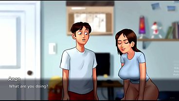 Ibu Tiri Melirik Ke Belakang… Lalu Tersenyum Nakal | Preview Wip Baru | Summertime Saga (18+)